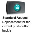 1½" Push-Button Standard Access Buckle Cover (For Medium Hip Belt) (FS018E-1)