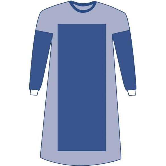 Medline Aurora Poly Reinforced Gown, Sterile - Image 1