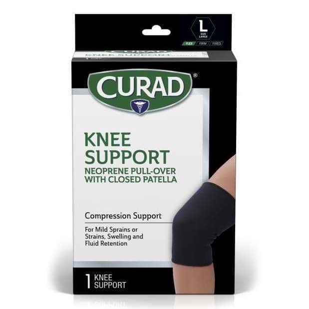 Curad Neoprene Pull-Over Knee Support with Closed Patella, Medium - Case of 4 - Image 2