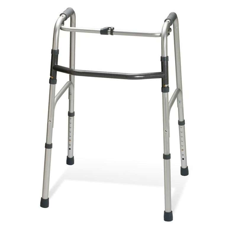 Medline Adult One-Button Folding Walker - Image 2