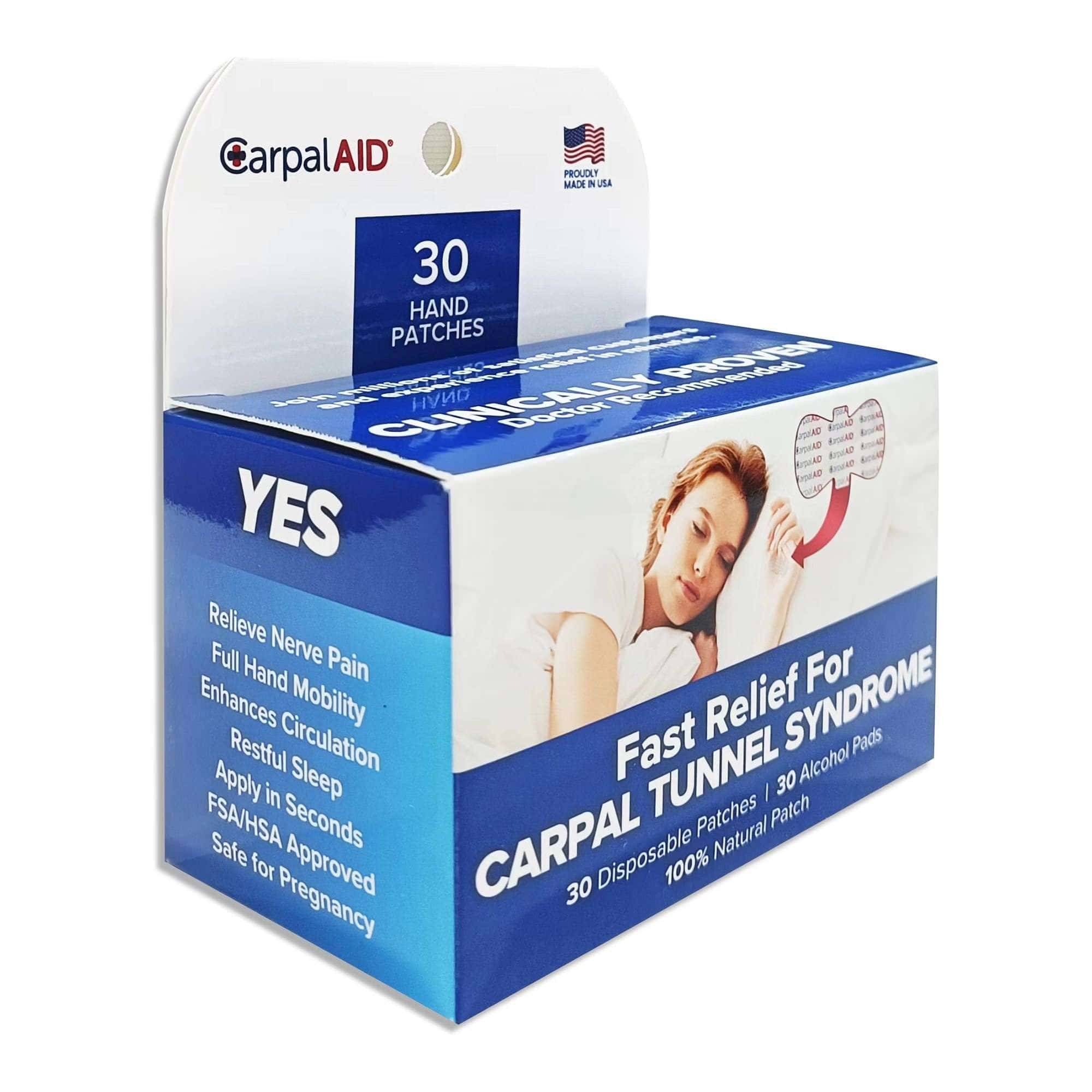 CarpalAid Hand Patch for Carpal Tunnel Pain Relief Adhesive Strip - Image 3