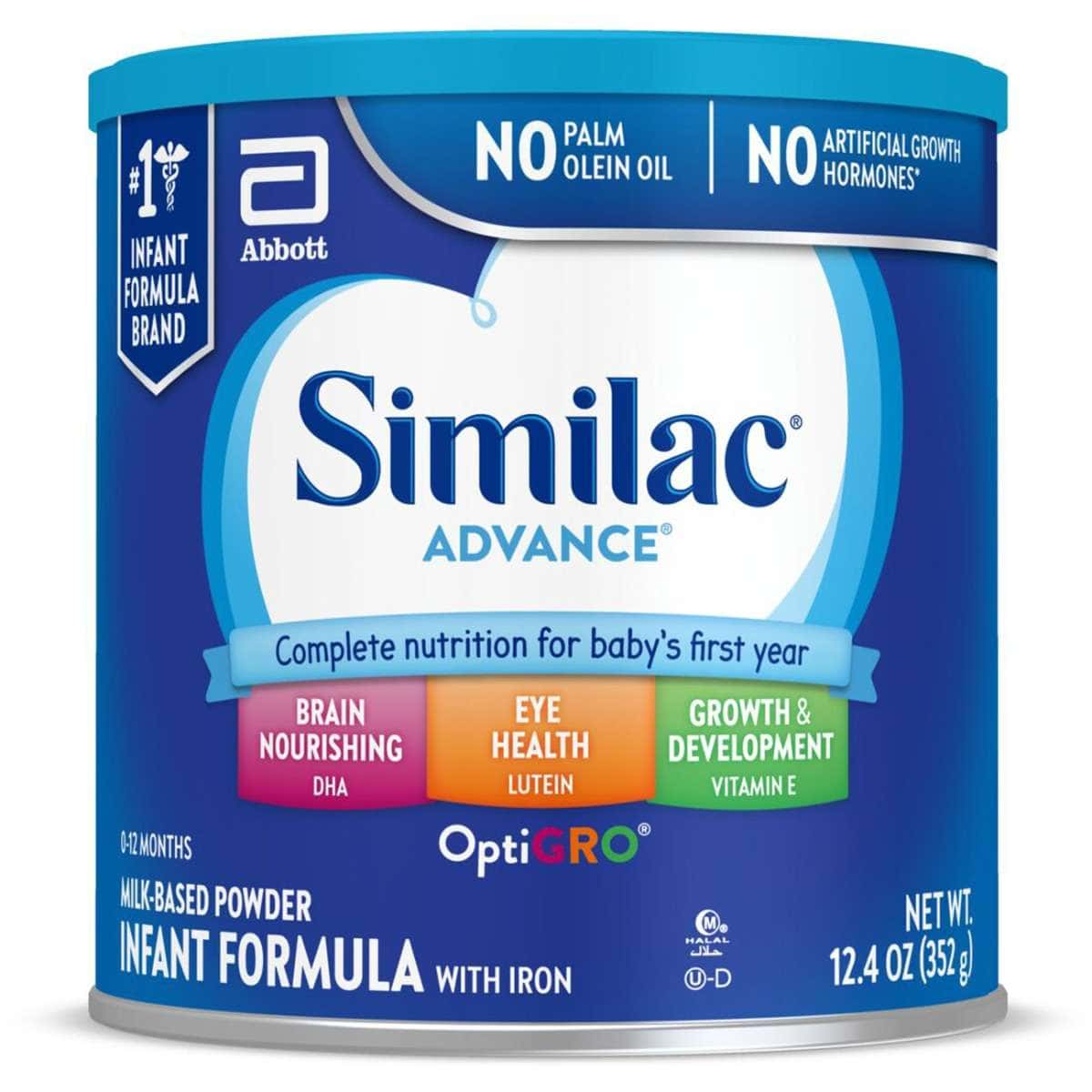 Similac Advance 20 Infant Formula, Powder, 12.4 oz - Each - Image 1