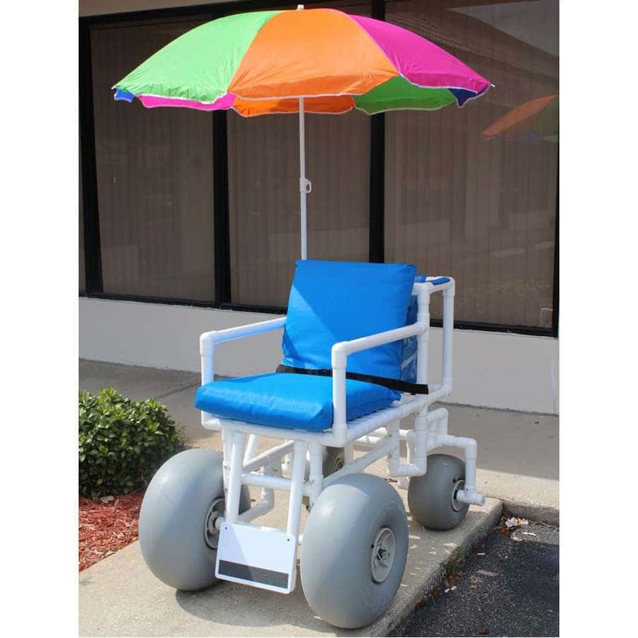 Healthline Rolleez PVC Beach Wheelchair - Image 1