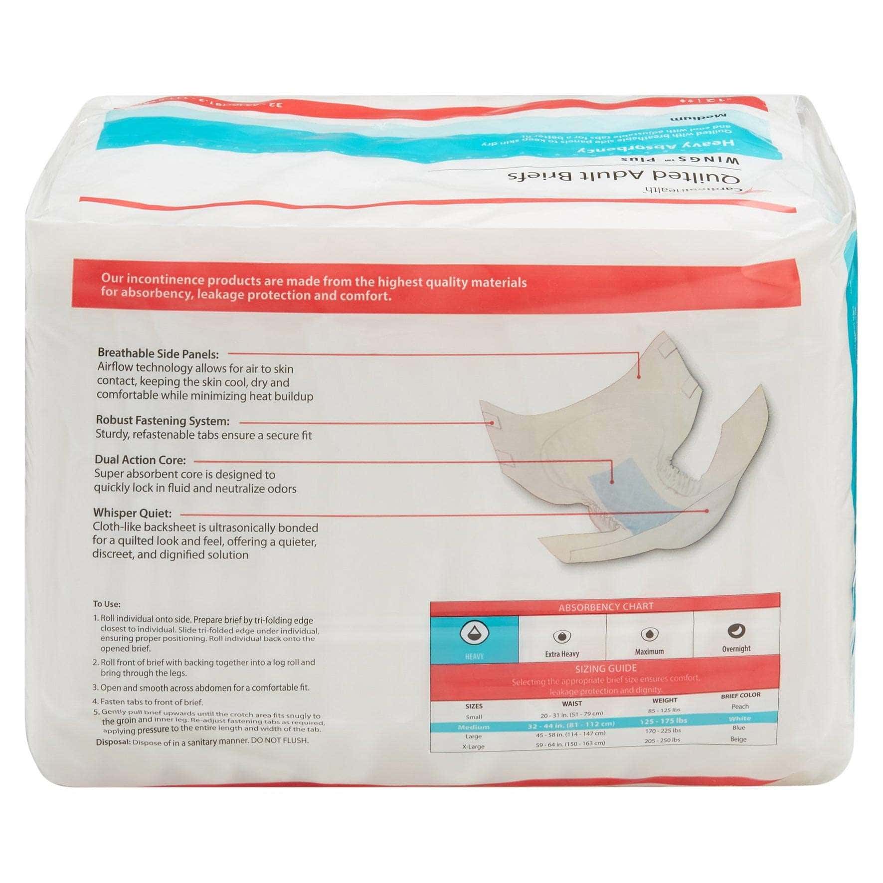 Cardinal Wings Plus Quilted Adult Briefs - Image 2