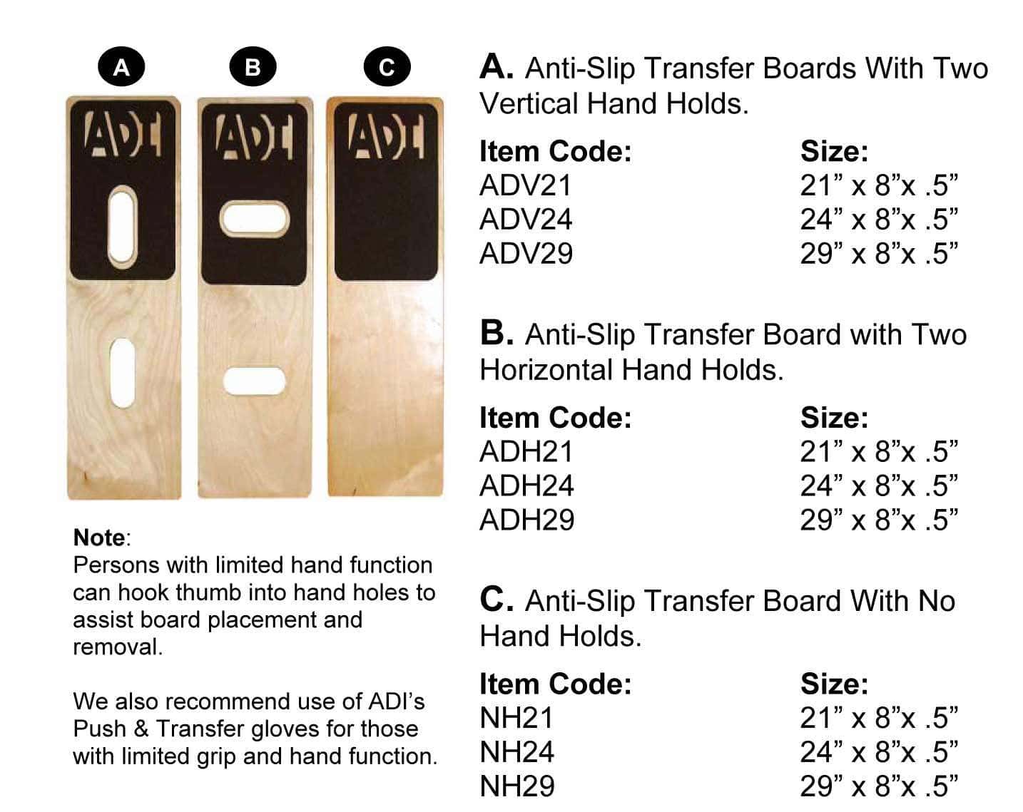 ADI Anti-Slip Transfer Board - Image 2