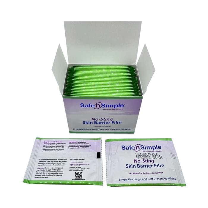 Safe N' Simple No-Sting Skin Barrier Film Wipe - Image 4