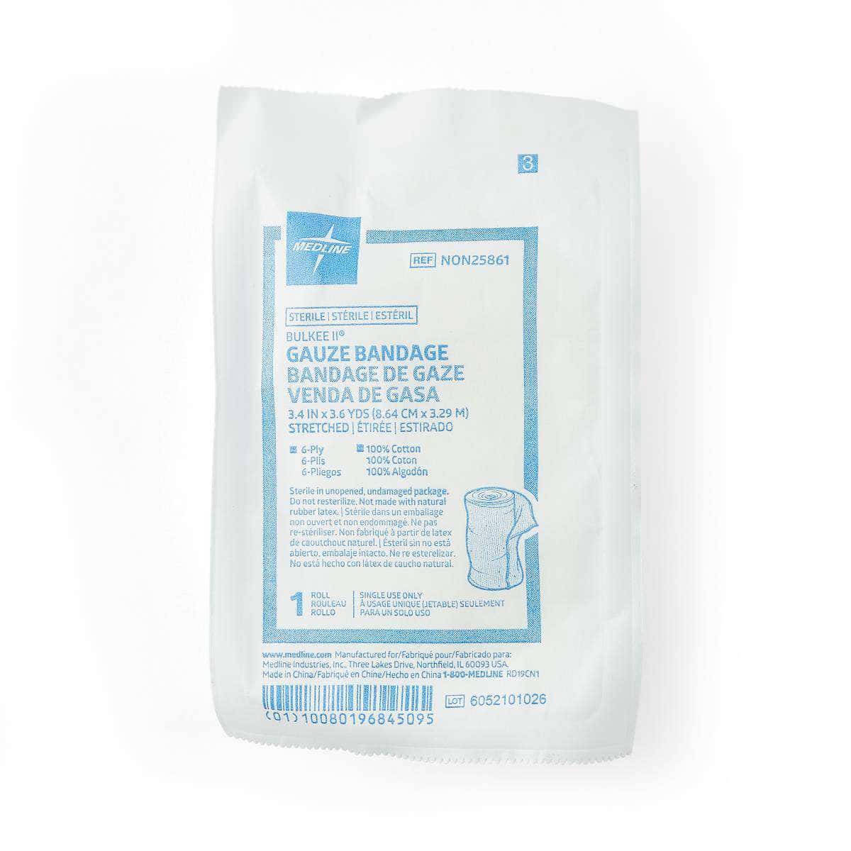 Medline Bulkee II Sterile Cotton Gauze Bandage - Image 2