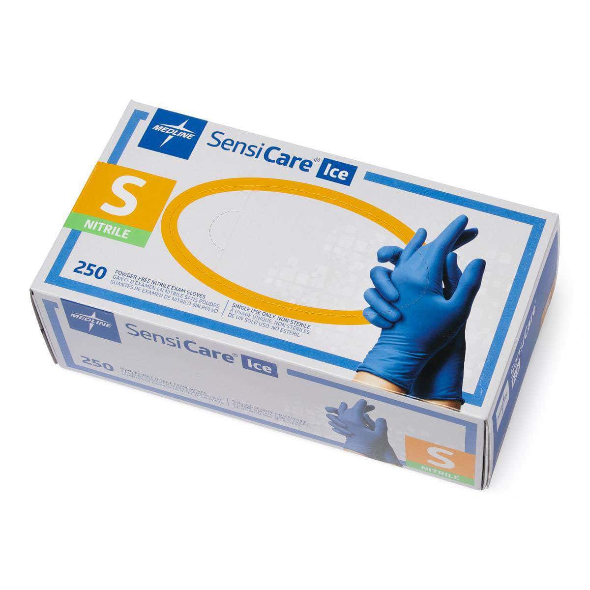 SensiCare Ice Blue Powder-Free Nitrile Exam Gloves - Image 1