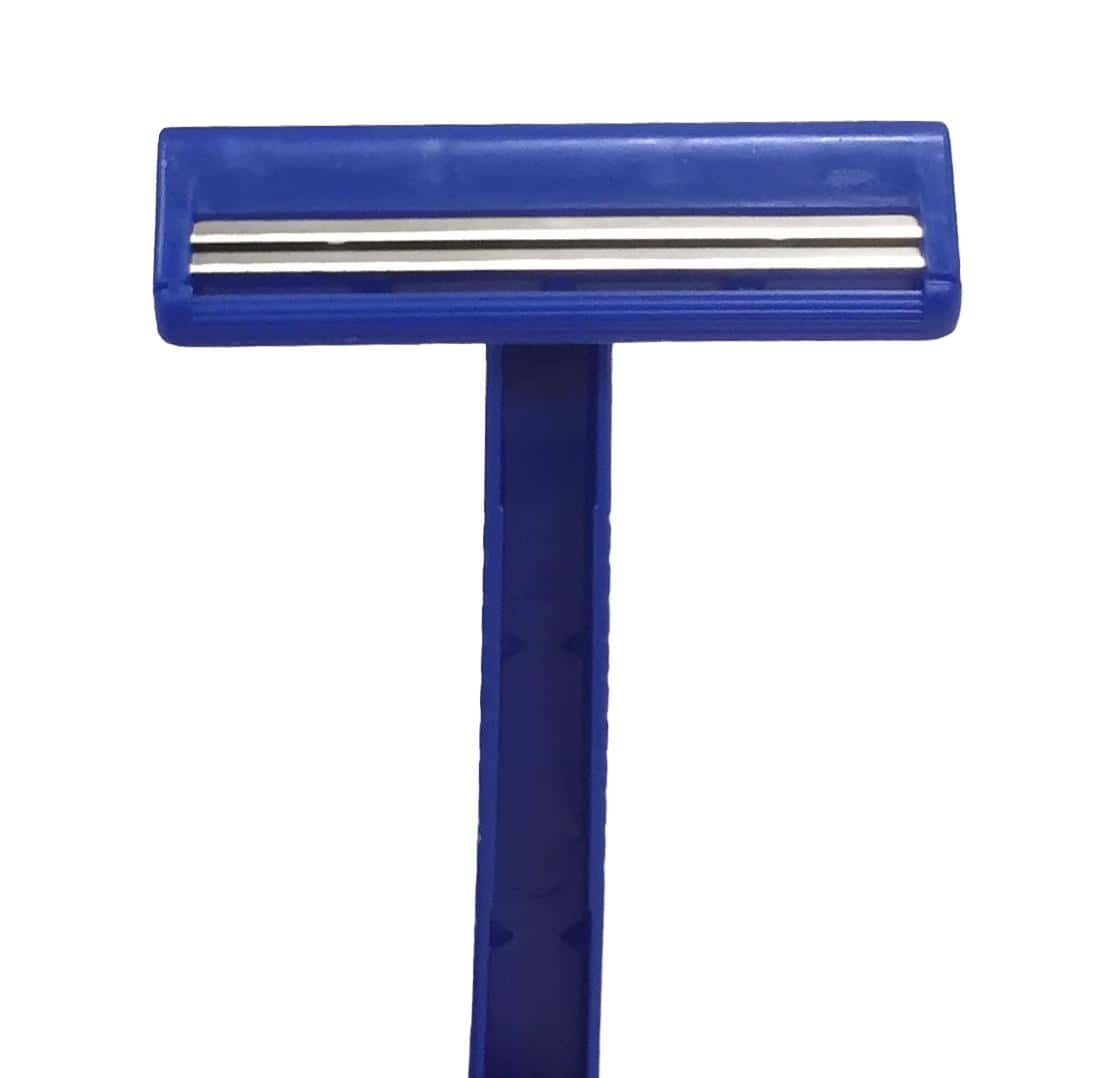 Medline Disposable Facial Razors with Twin Blades - Image 2