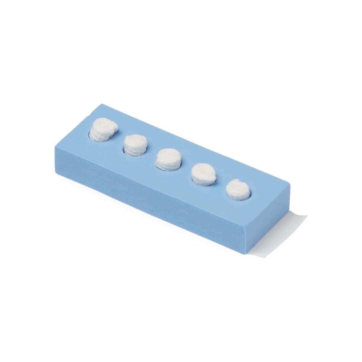 Medline Sterile 9/16" x 1/4" X-Ray Detectable Dissector Sponge - Package of 5 - Image 1