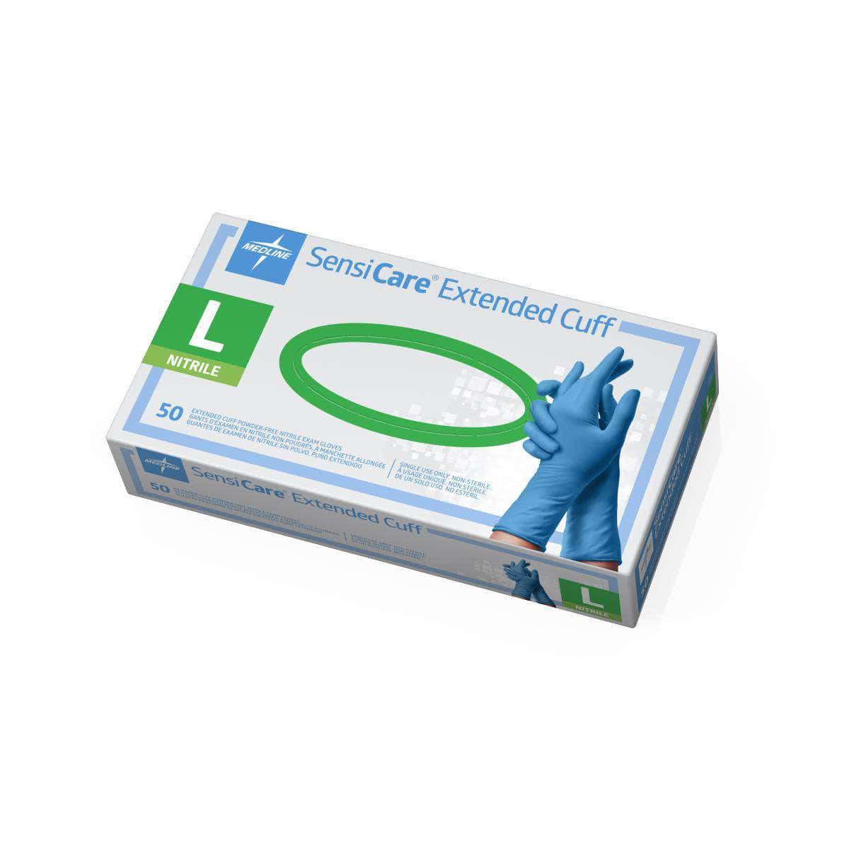 SensiCare Extended Cuff Nitrile Exam Gloves - Image 1