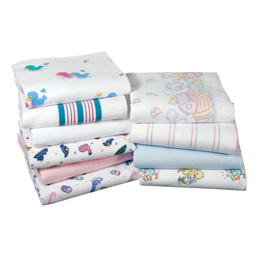 Medline Kuddle-Up Flannel Baby Blankets - Image 1