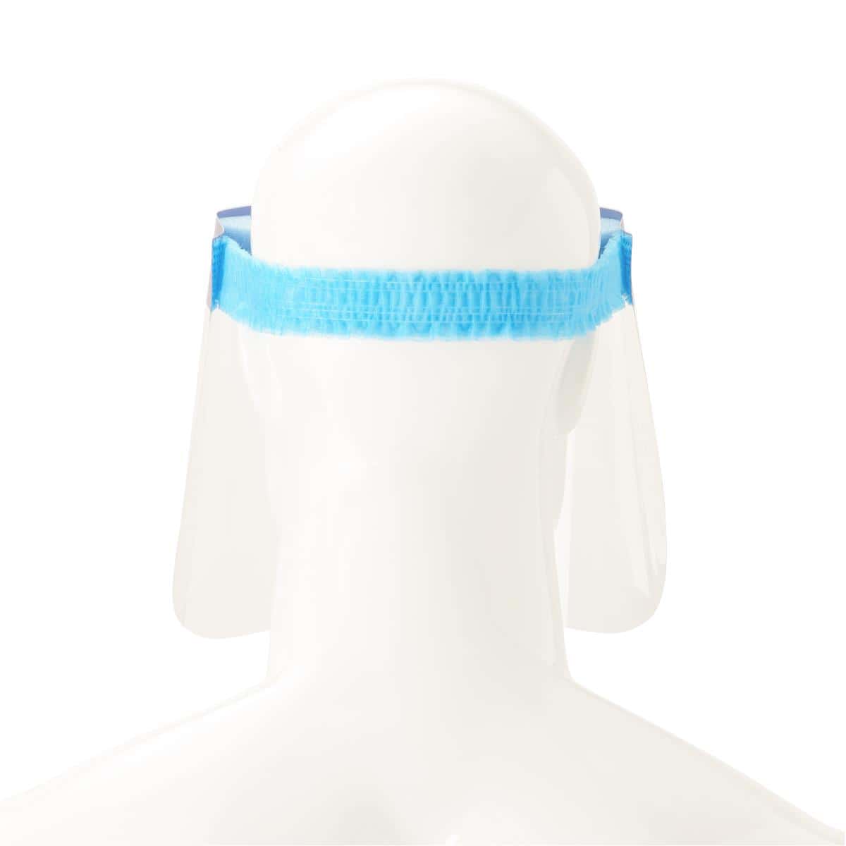 Medline Full Length Disposable Face Shields with Foam Top and Elastic Band, 7.5 Inch - Image 3