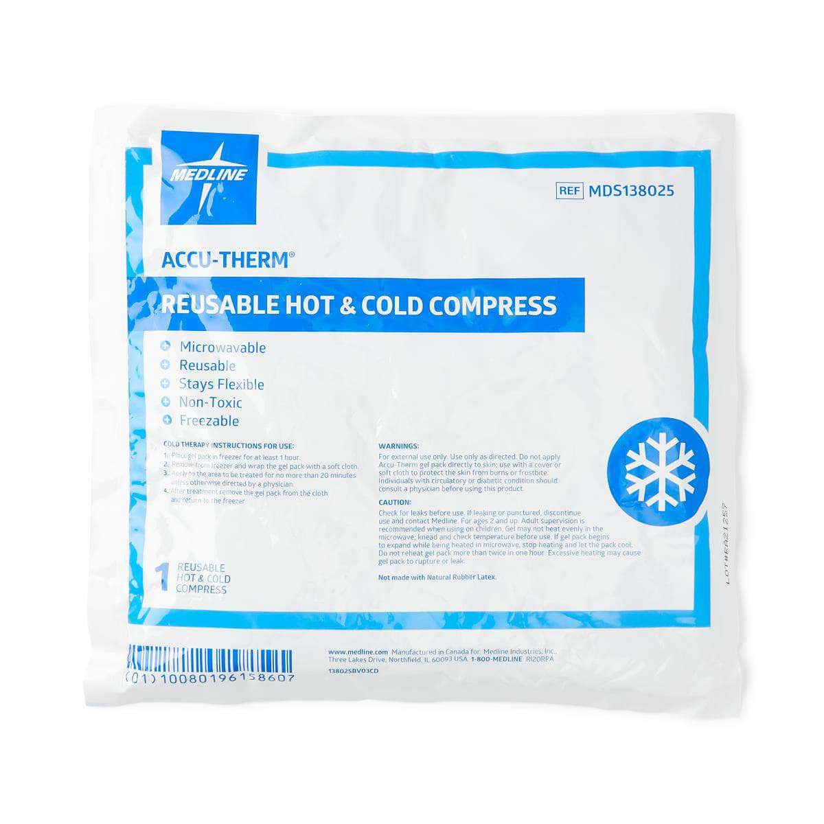 Accu-Therm Reusable Hot and Cold Gel Pack, 10 x 12 Inch - Image 1