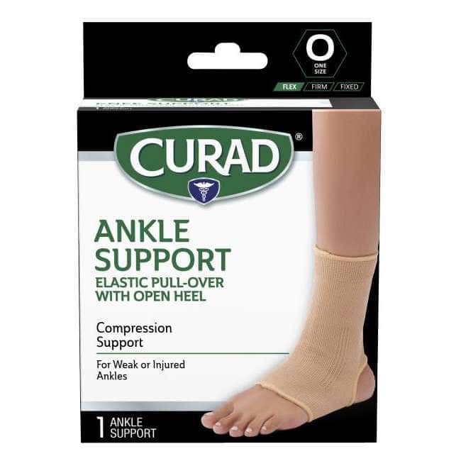 Curad Elastic Open-Heel Ankle Support, Universal - Case of 4 - Image 2