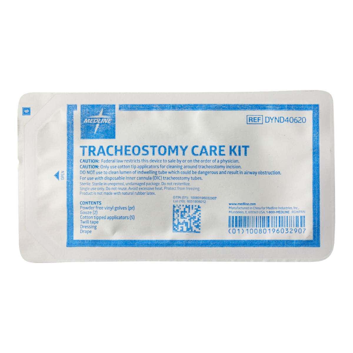 Medline Tracheostomy Clean and Care Kit, Sterile - Image 2