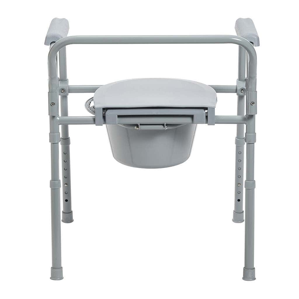Drive Medical Folding Steel Commode - Image 4