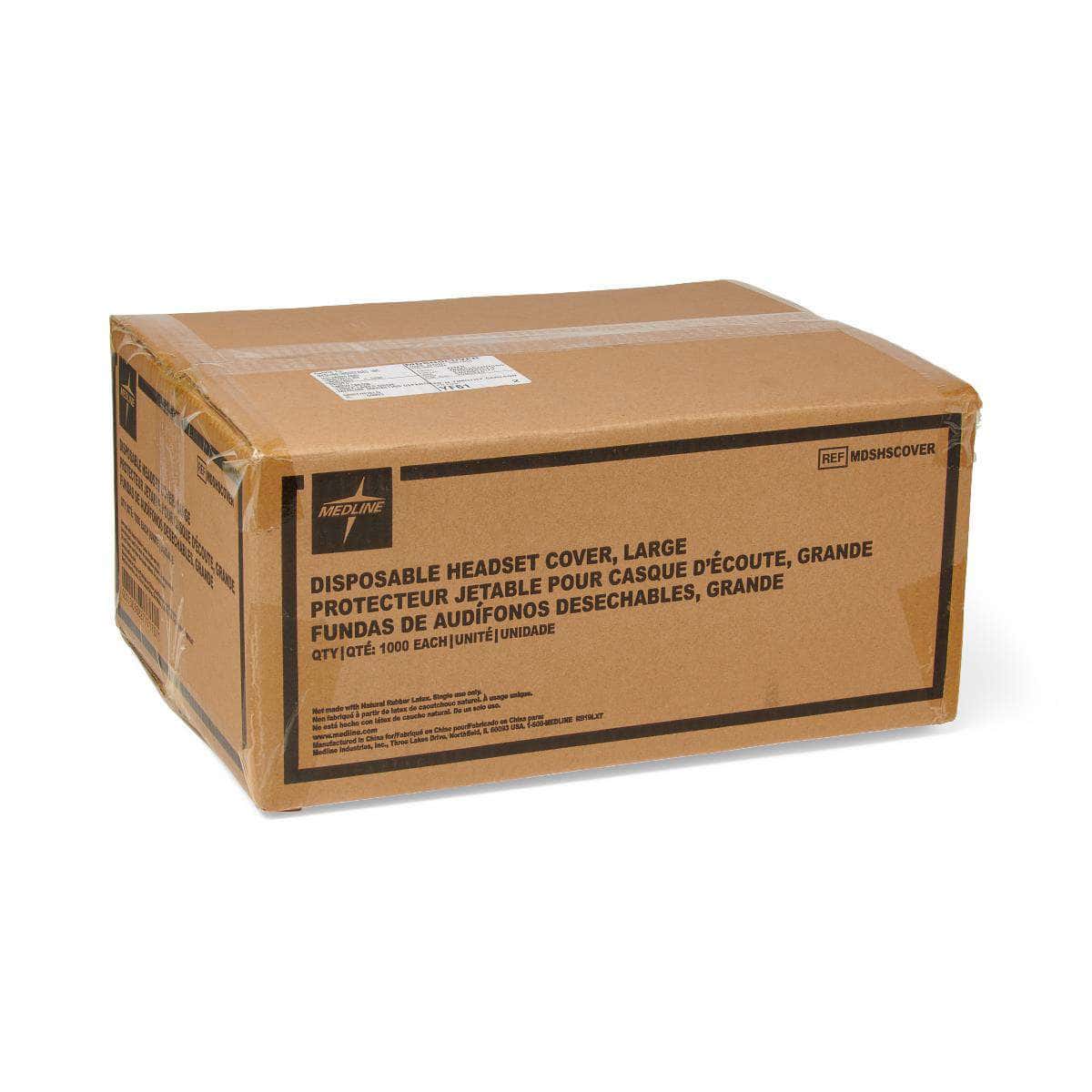 Medline Polyester Headset Cover with Elastic Band - Case of 1000 - Image 2