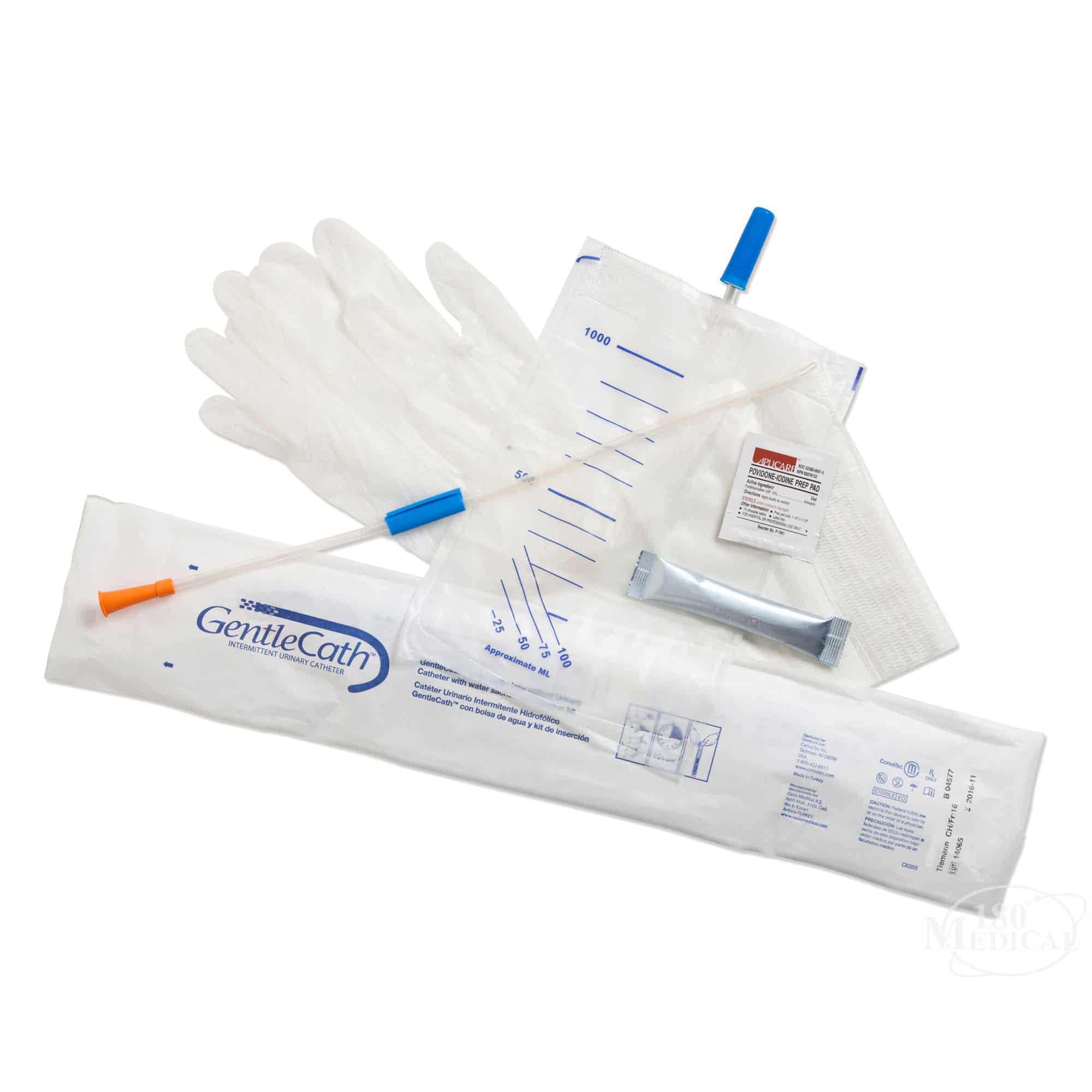 GentleCath Hydrophilic Urinary Catheter Kit for Male, Straight Tip - Image 3