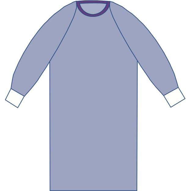 Medline Sirus Nonreinforced Gown with Raglan Sleeves - Image 2
