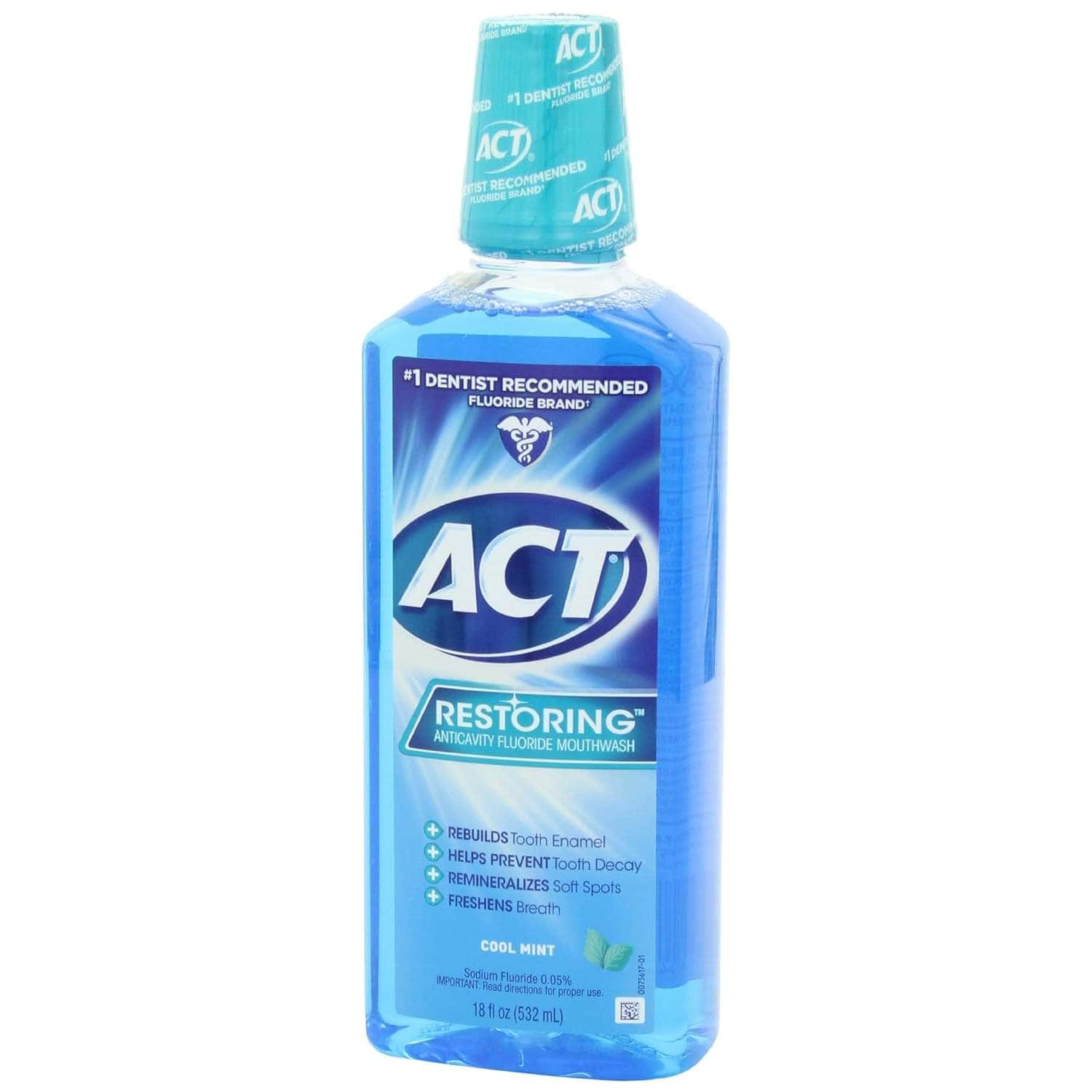 Act Restoring Mouthwash Fresh Mint Flavor, 18 oz - Image 3