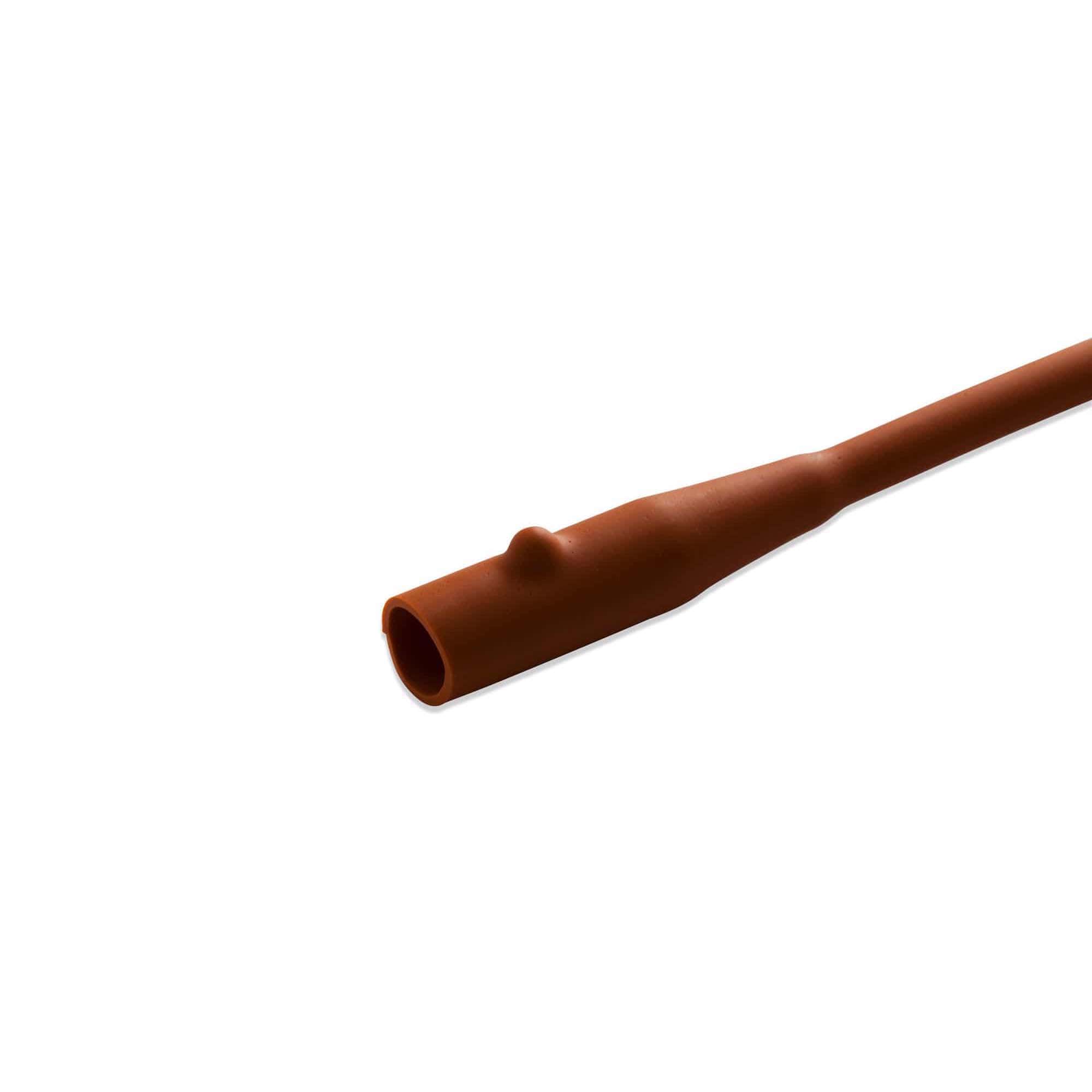 Bardia Red Rubber Intermittent Catheters, Coude Tip - Image 2