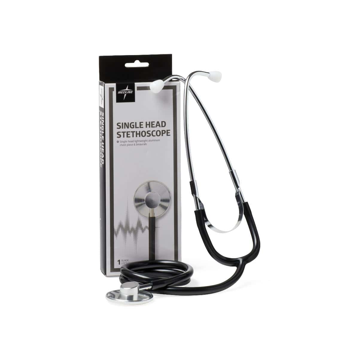 Medline Stainless Steel Stethoscope - Image 1