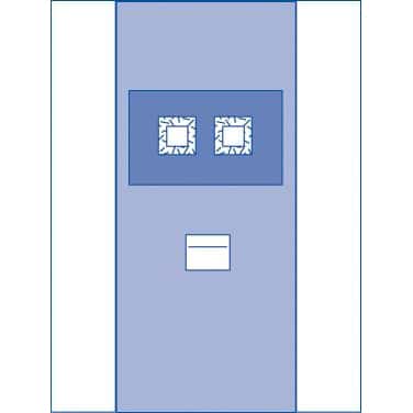 Medline Sterile Pacemaker Surgical Drape, 82 x 115 Inch - Image 1