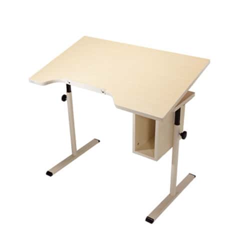 Knob Adjusted Height Adjustable Tilt Student Desk with Storage - Image 1