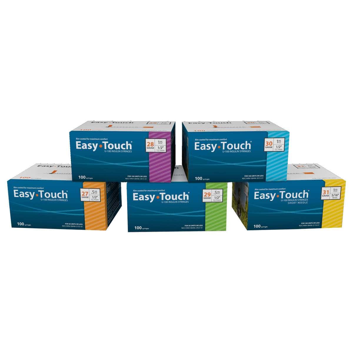 EasyTouch U-100 Insulin Syringes, Individually Wrapped - Image 1