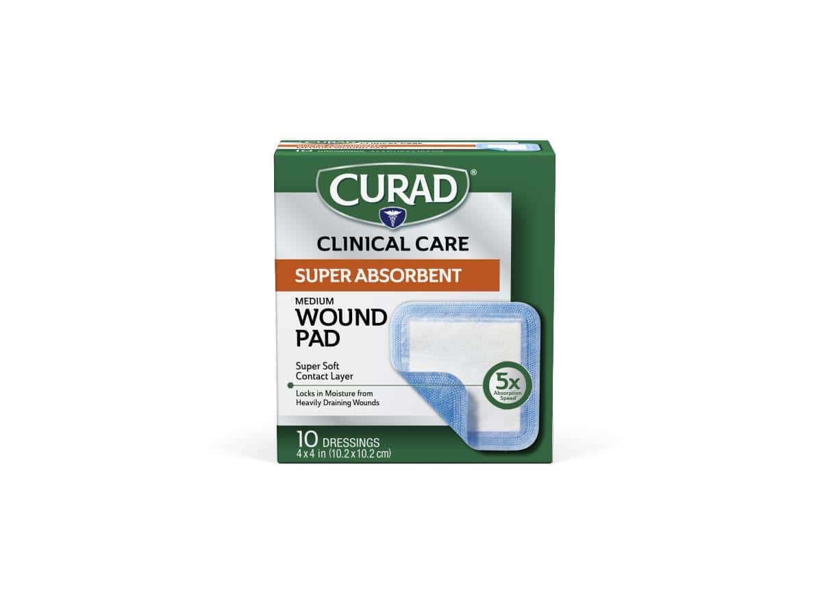 Curad Clinical Care Super Absorbent Wound Dressings - Case of 240 - Image 1
