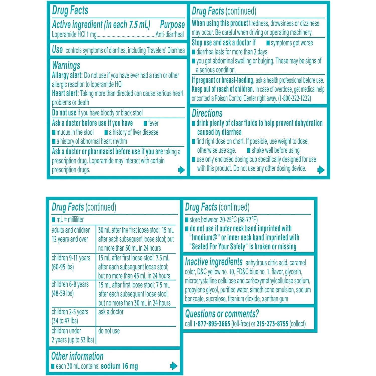 Imodium A-D Anti-Diarrheal Oral Solution, Mint Flavor, 8 oz - Image 3