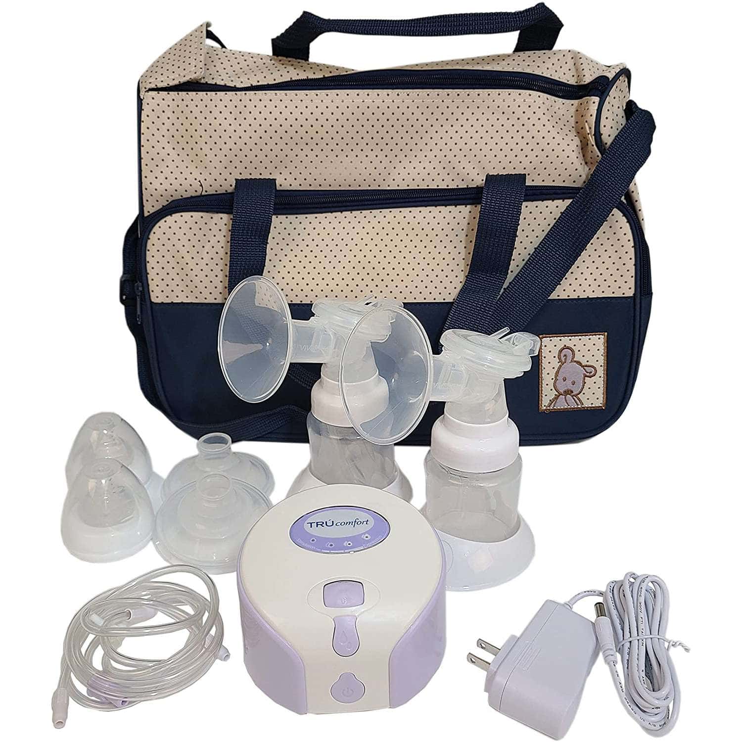 Viverity TruComfort Double Electric Breast Pump with Carrying Bag - Image 1