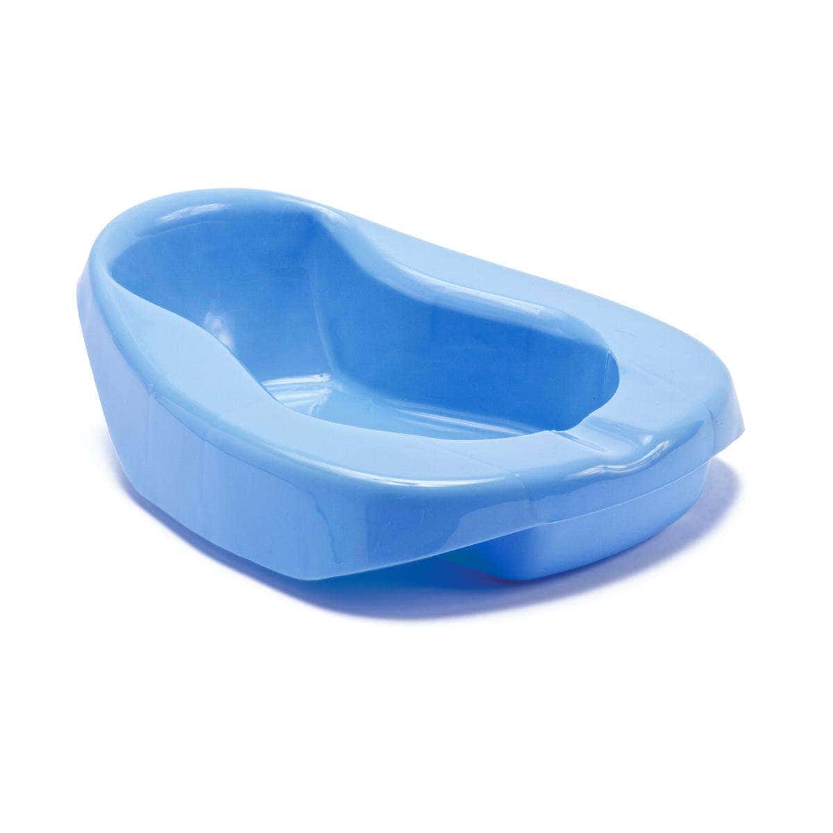Medline Autoclavable Bedpan, Pontoon, Blue - Case of 12 - Image 2