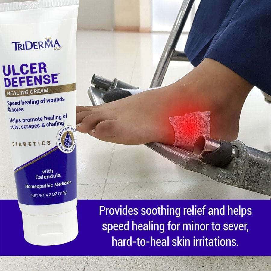 TriDerma Diabetic Ulcer Defense Healing Cream, 4.2 oz - Image 4