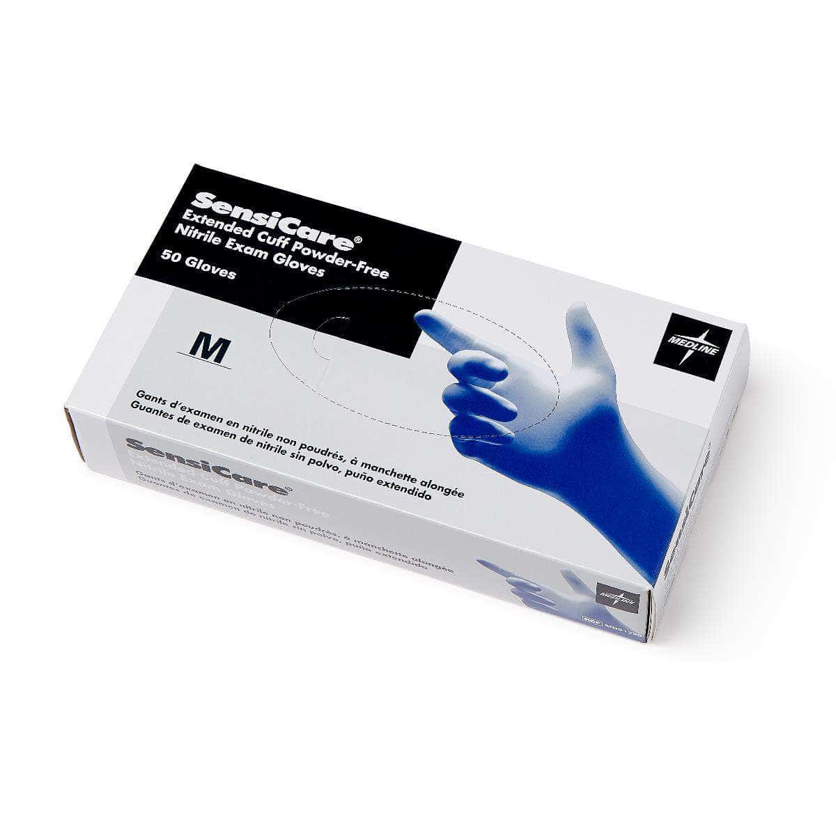 SensiCare Extended Cuff Nitrile Exam Gloves - Image 2