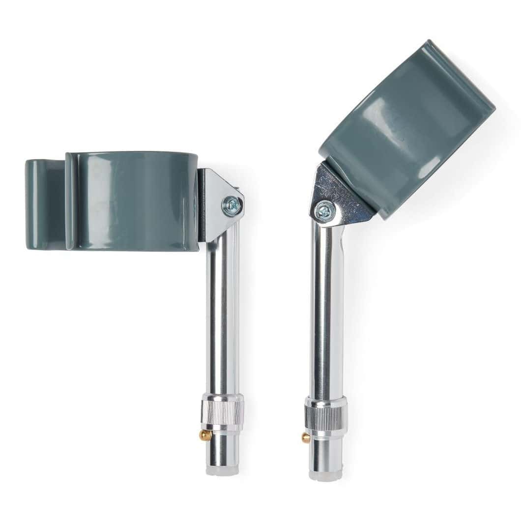 Medline Forearm Crutch Cuffs with Pushbutton Extension Tubing - Pair of 2 - Image 2