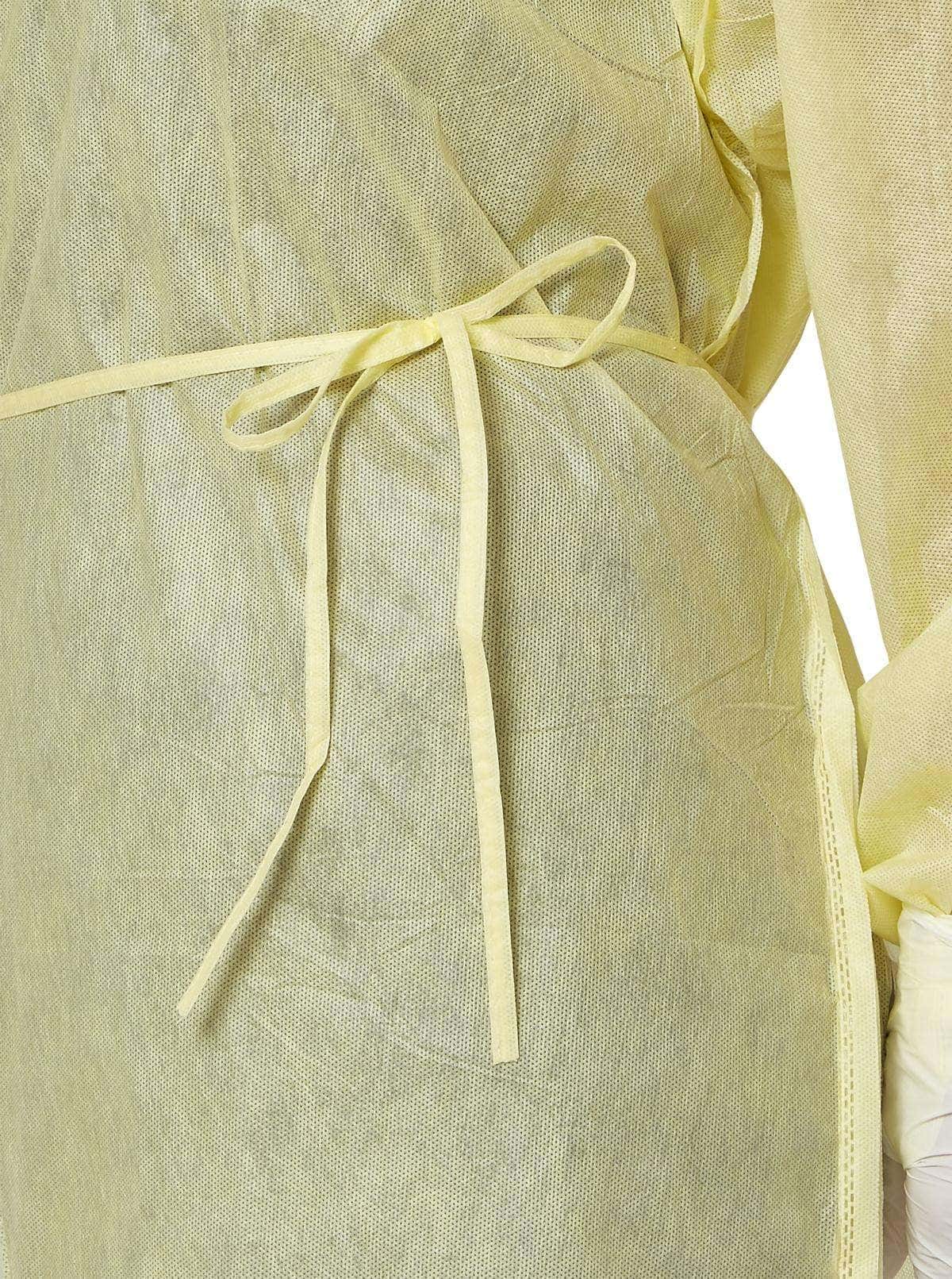 Medline Medium-Weight Cover Gown with Side and Neck Ties - Image 1