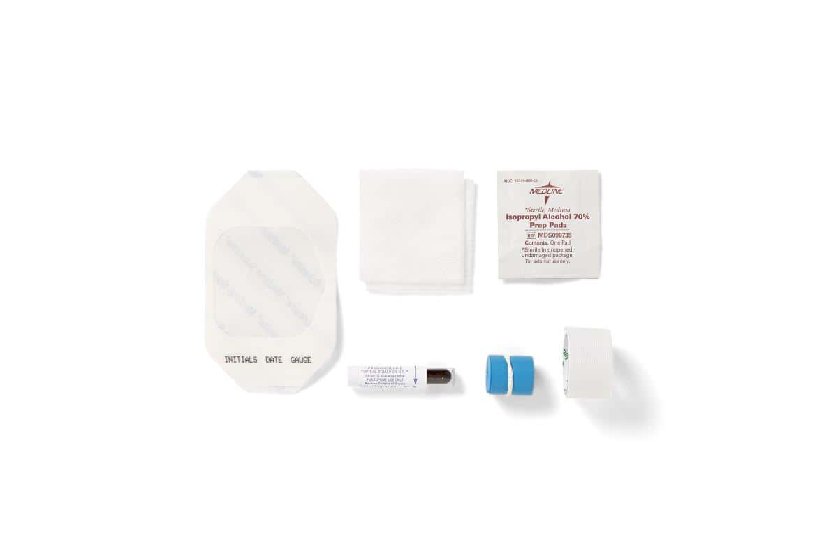 Medline 8-Piece IV Start Kit - Case of 100 - Image 1