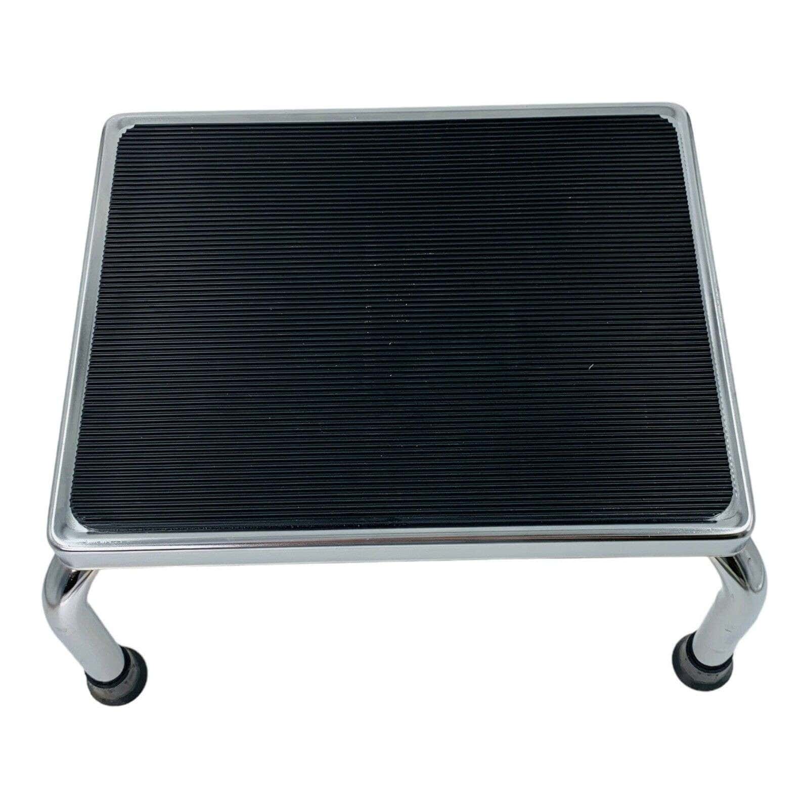 Medline Chrome Footstools with Rubber Mat - Image 2