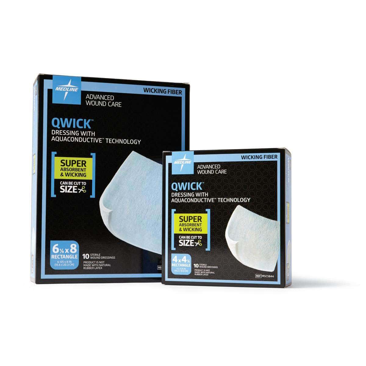 Medline Qwick Fenestrated Nonadhesive Dressing with Aquaconductive Technology - Image 2