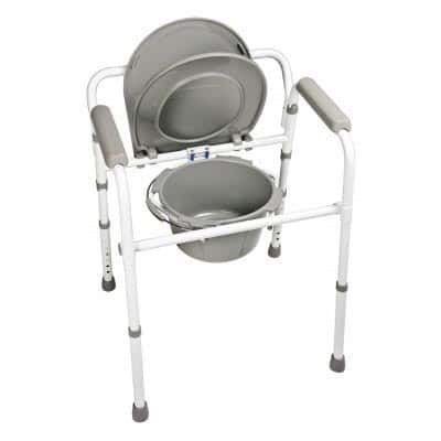 Lumex 3-In-1 Steel Folding Commode - Image 2