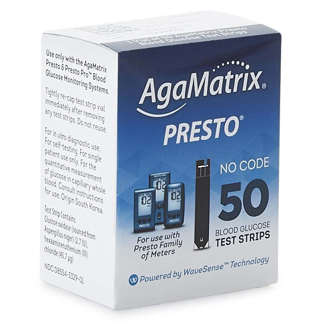 Agamatrix WaveSense Presto Blood Glucose Test Strips - Image 2