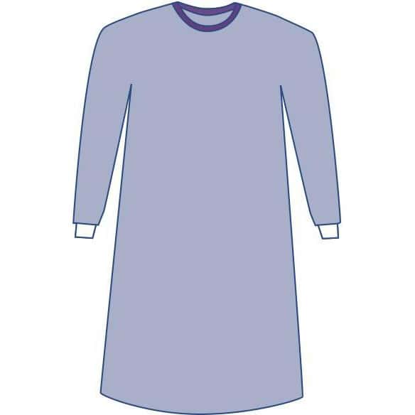 Medline Aurora Nonreinforced Gown with Set-In Sleeves - Image 2