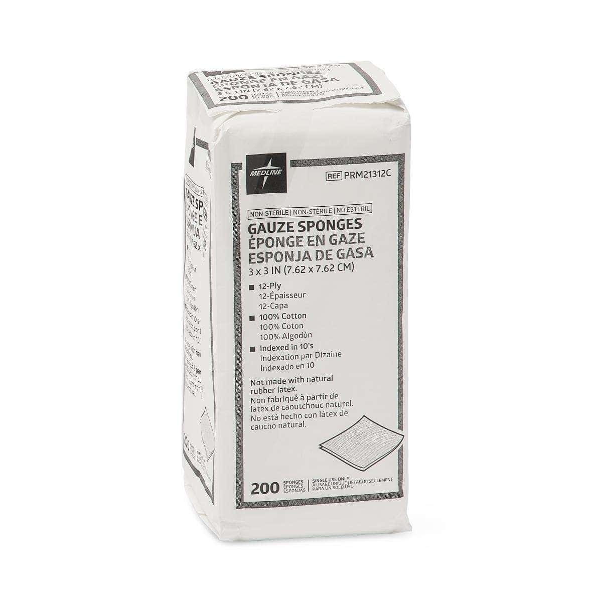 Medline Cotton Woven Gauze Sponges - Image 2