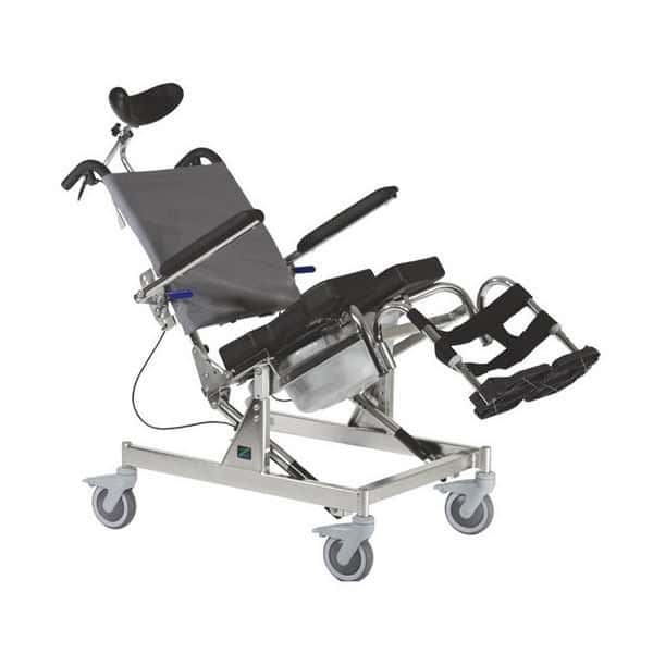 RAZ-AT Attendant Tilt  Mobile Shower Commode Chair - Image 3