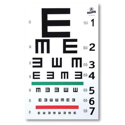 Grafco Illiterate and Tumbling E Eye Chart - Image 2