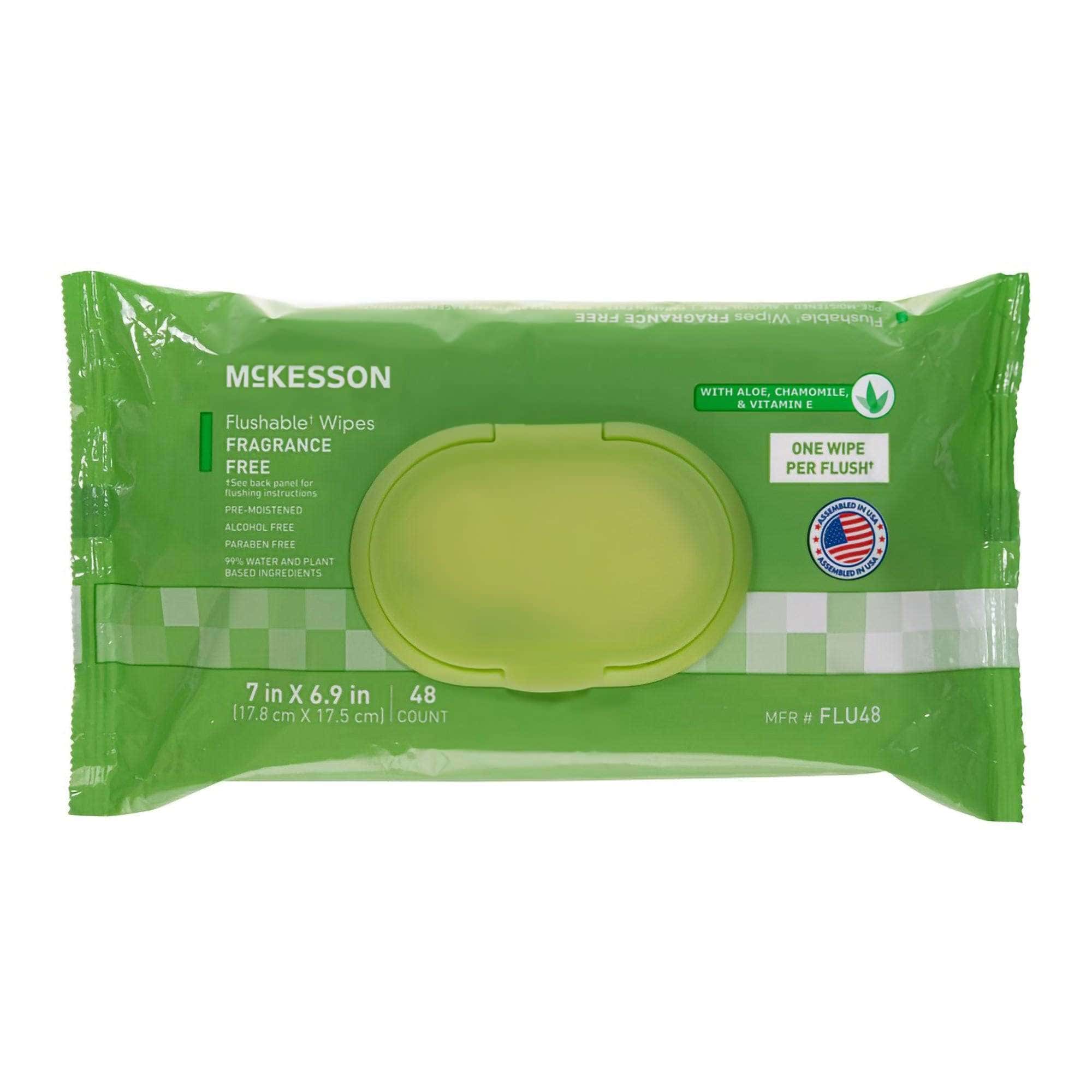 McKesson Soft Pack Flushable* Personal Wipe - Image 1