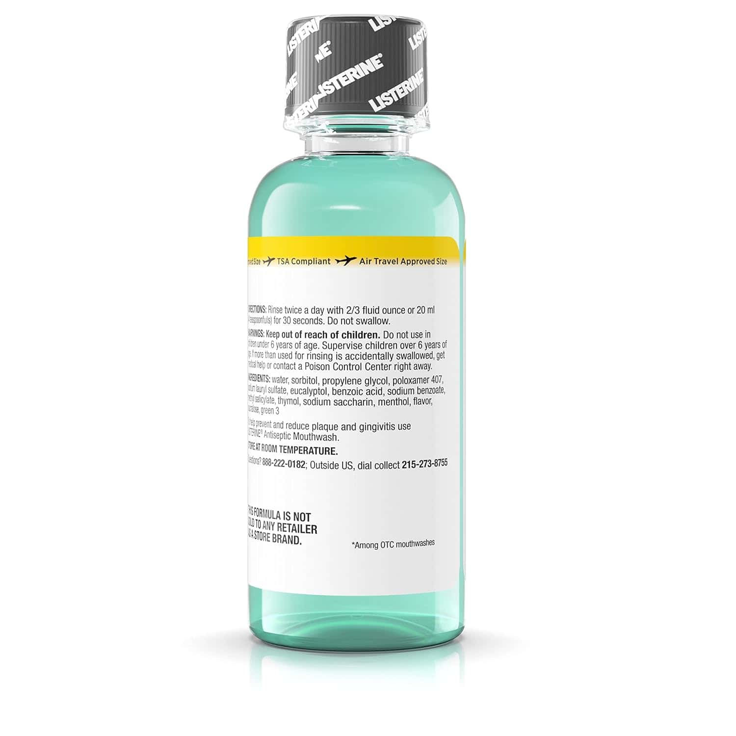 Listerine Zero Mouthwash, Mint Flavor - Image 4