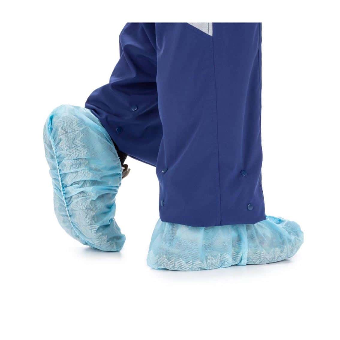 Convertors Shoe Cover, Anti-Skid, Spunbond Polypropylene, XL, Blue - Box of 100 - Image 1